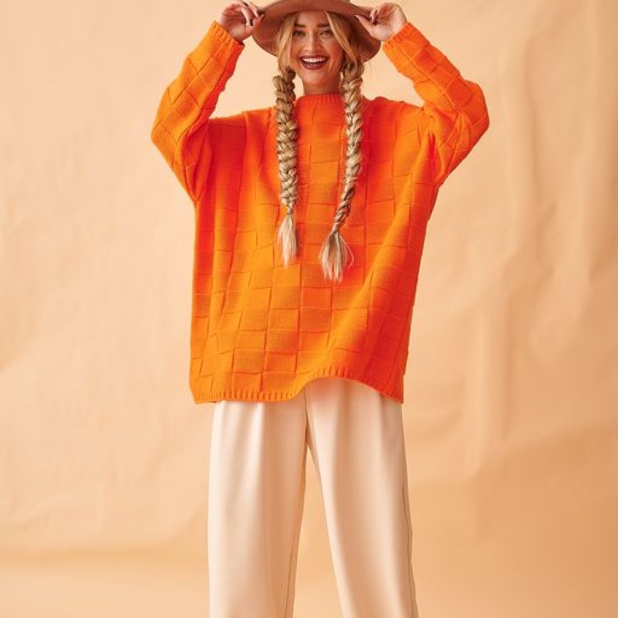 Madame VÊTEMENTS KARAVAN | Pull Barry (Orange) - Karavan Clothing