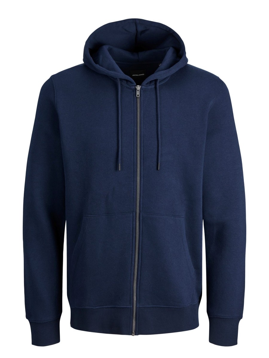 Homme JACK JONES | Jjestar Basic Sweat Zip Hood Noos Marine