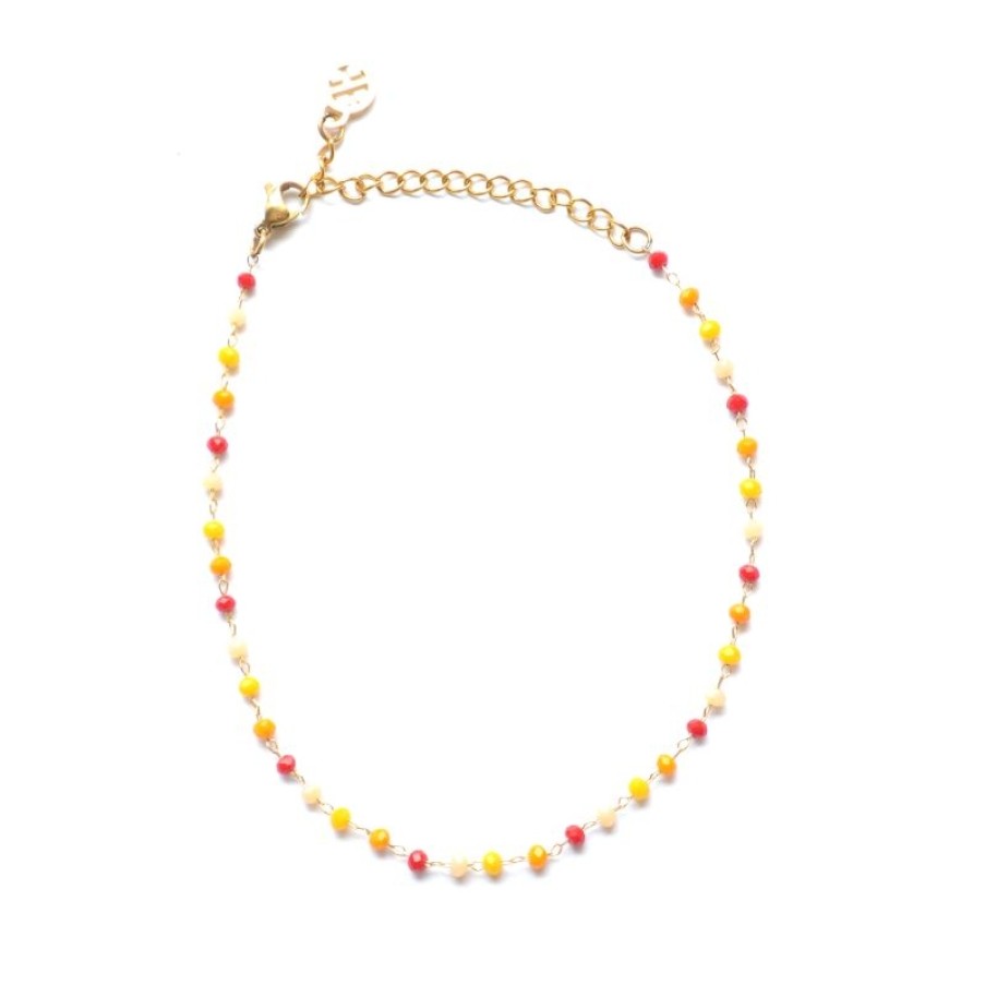 Accessoires ANARTXY | Pulseira Tornozelo Aco Com Cores - Anartxy