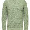 Homme JACK JONES | Slhvince Ls Knit Bubble Crew Neck Noos Vert Lint