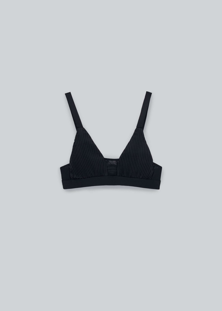 Madame ESTHÉ | Bralette Plissee En Satin - Esthe