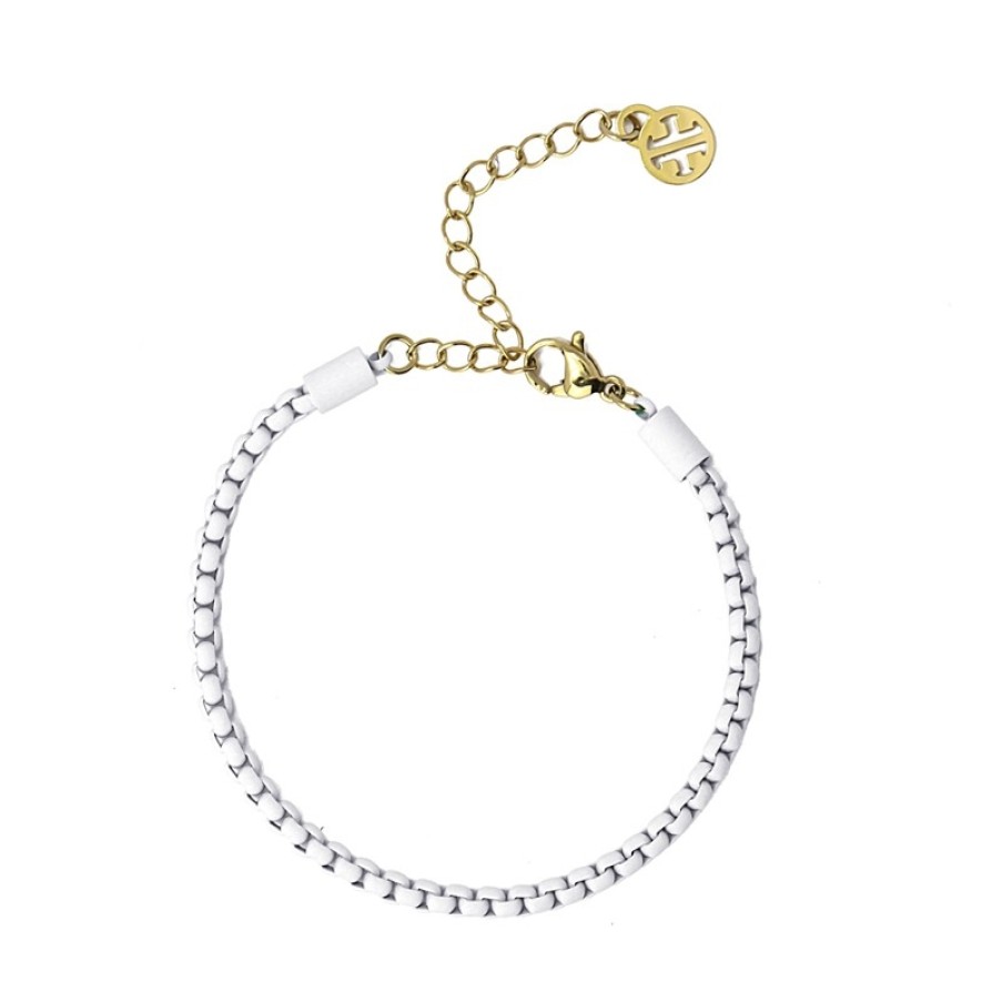 Accessoires ANARTXY | Pulseira Cadena Em Aco Branca - Anartxy