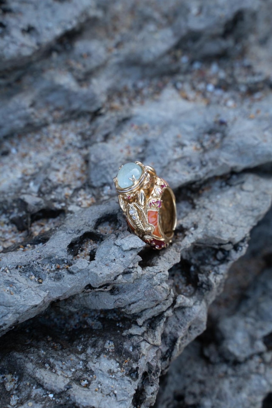 Accessoires CAROLINE CURADO | Bague Twin Homards - Carolina Curado